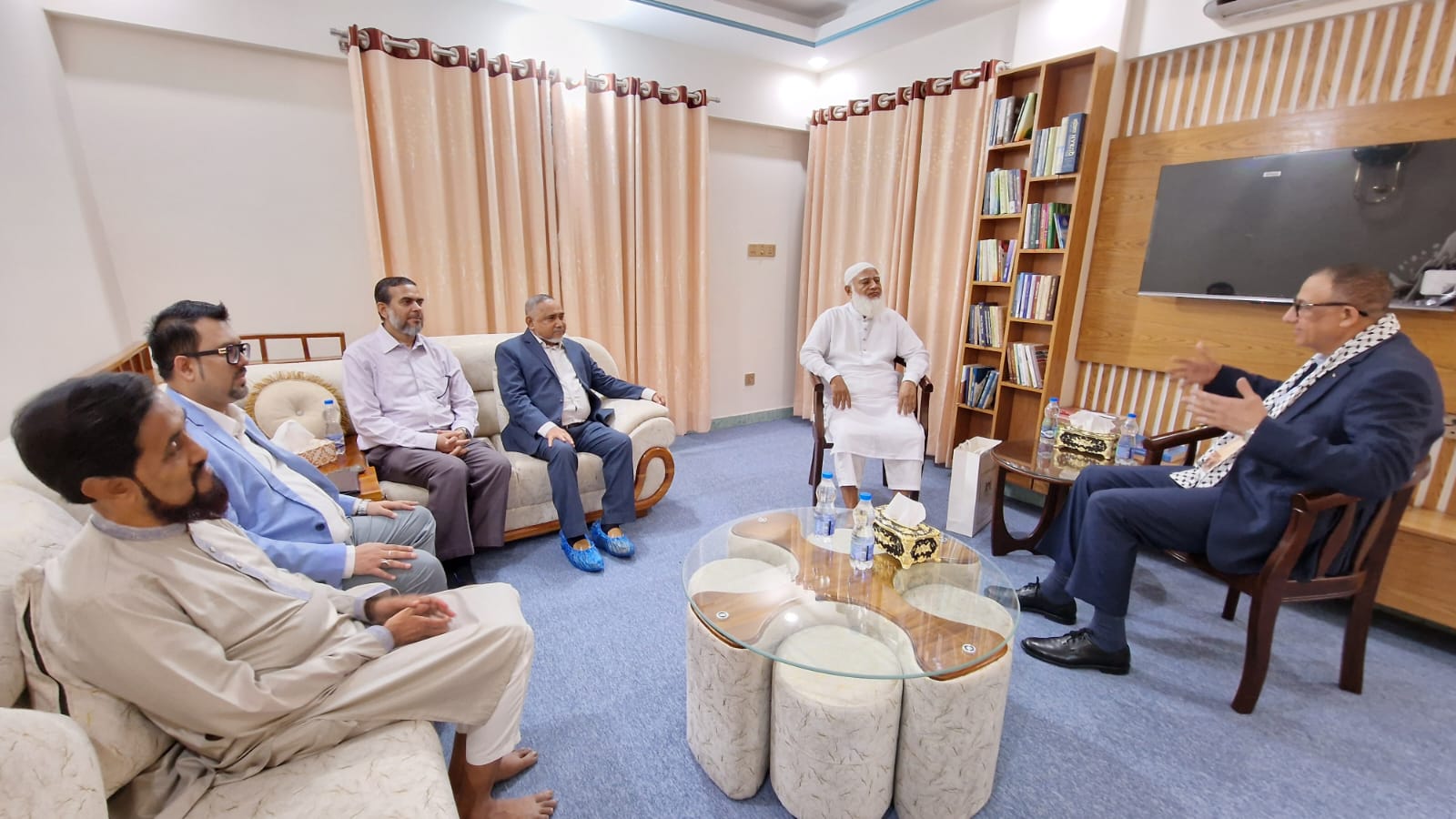 জামায়াত আমীরের সঙ্গে ফিলিস্তিনি রাষ্ট্রদূতের সৌজন্য সাক্ষাৎ