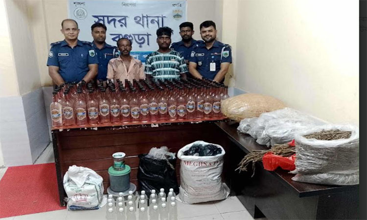 বগুড়ায় মাদকসহ দুই কারবারি আটক 