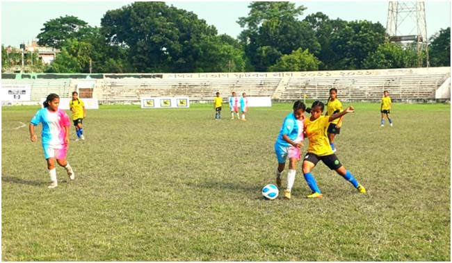 রাজশাহীতে জেএফএ নারী ফুটবল চ্যাম্পিয়নশীপের দুটি ম্যাচ অনুষ্ঠিত