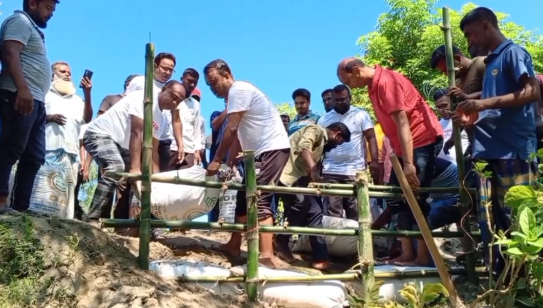 লালমনিরহাটে যুবদলের স্বেচ্ছাশ্রমে সেতু সংযোগ সড়ক সংস্কার