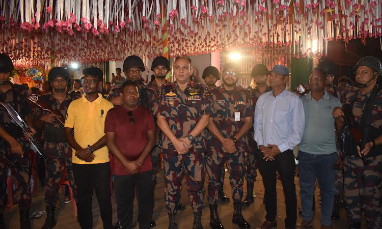 রাজশাহী সীমান্তে দুর্গাপূজায় ১৩ প্লাটুন বিজিবি মোতায়েন