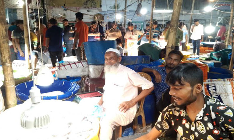 মনের মতো ইলিশ না পেয়ে হতাশ ক্রেতা-বিক্রেতারা