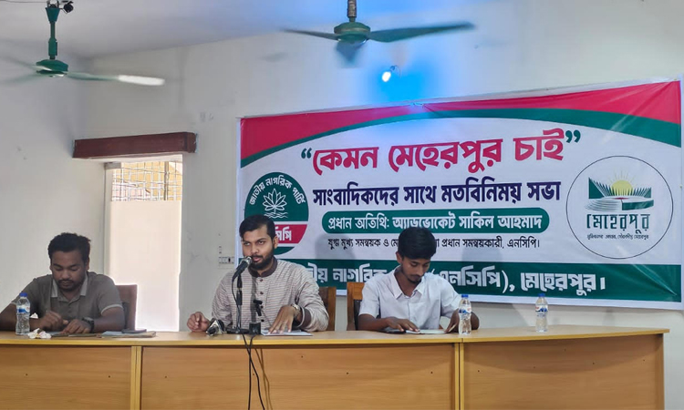 মেহেরপুরে এনসিপির মতবিনিময় সভা