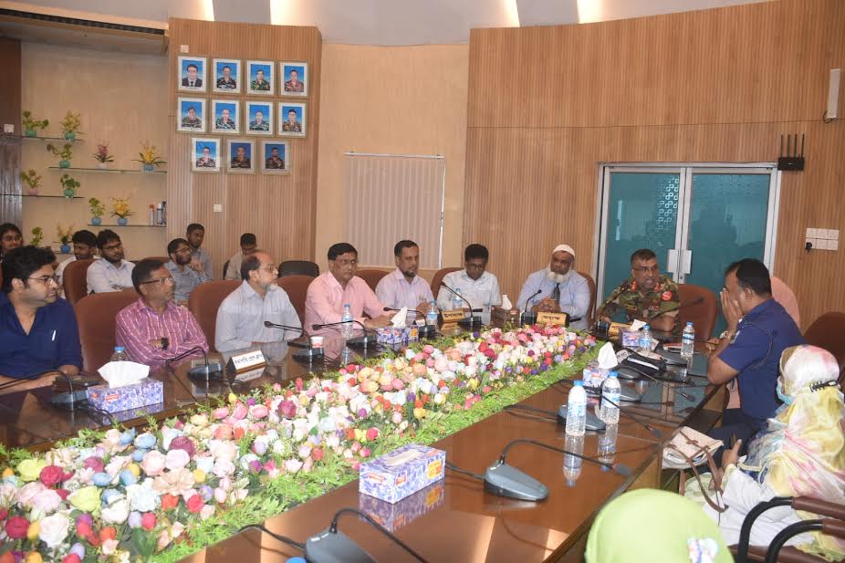 বগুড়া শজিমেক হাসপাতালে আইনশৃঙ্খলা বিষয়ক সভা 