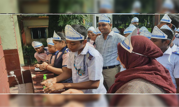 ঝিনাইদহে বিশ্ব হাত ধোয়া দিবস পালিত