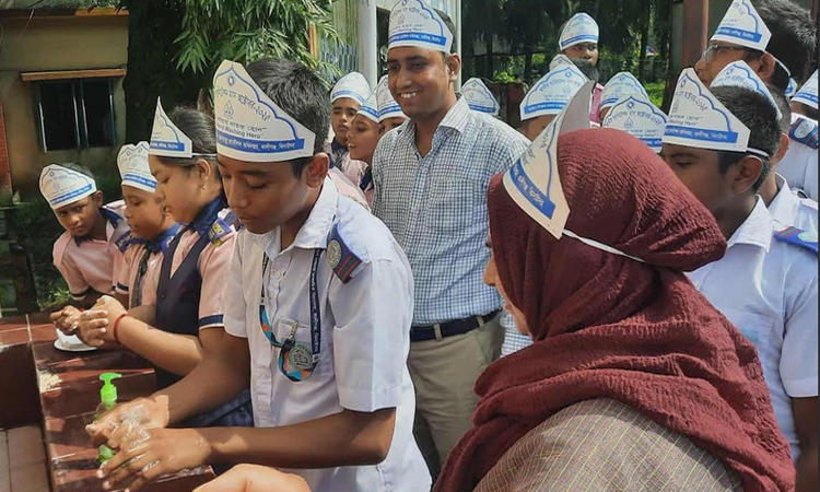 ঝিনাইদহে বিশ্ব হাত ধোয়া দিবস পালিত