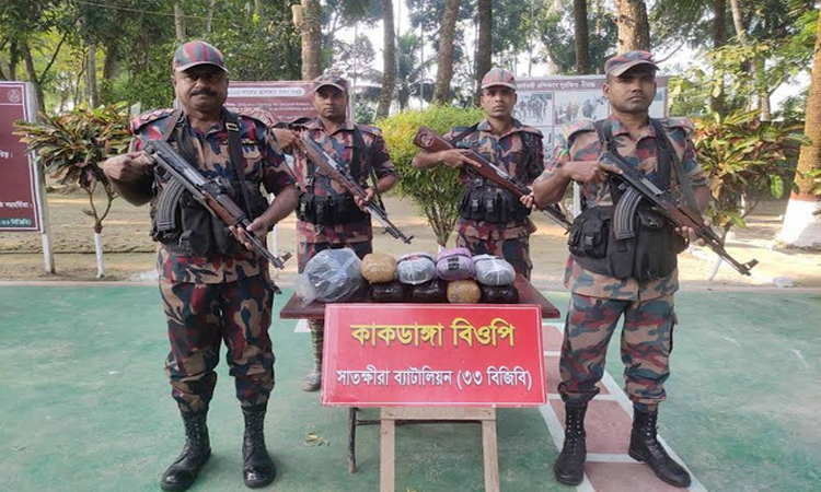 সাতক্ষীরা সীমান্তে ভারতীয় বিভিন্ন মালামাল জব্দ 