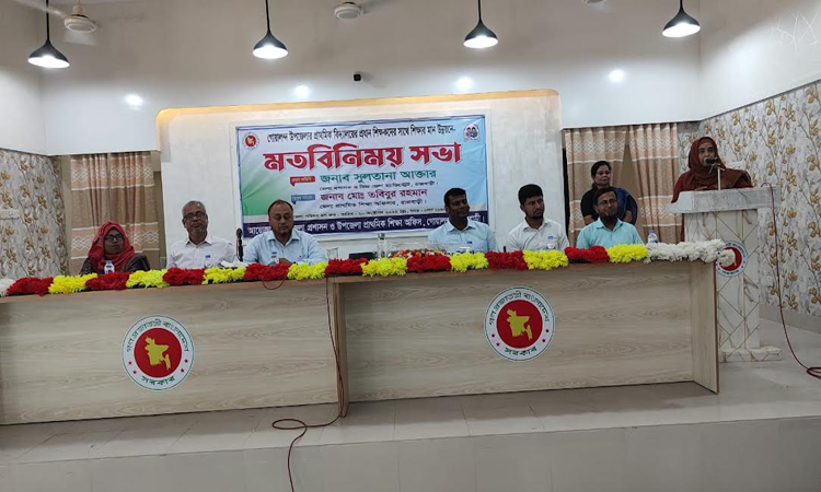 শিক্ষার মান উন্নয়নে রাজবাড়ীতে মতবিনিময় সভা