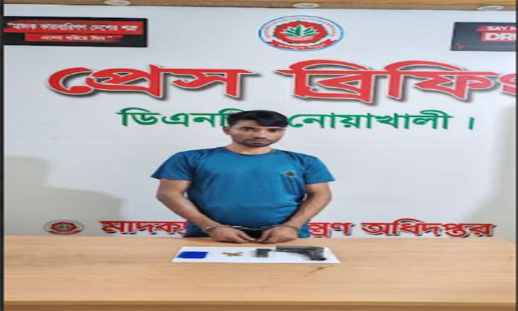 নোয়াখালীতে অস্ত্রসহ মাদক কারবারি গ্রেপ্তার