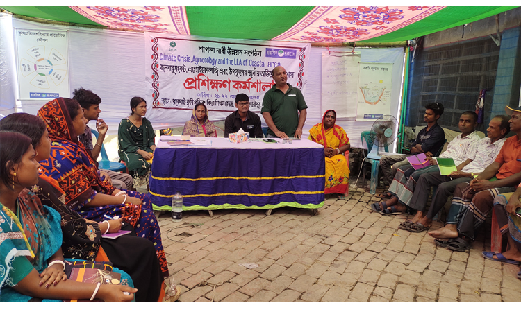 জলবায়ু সংকট মোকাবেলায় সাতক্ষীরায় প্রশিক্ষণ কর্মশালা