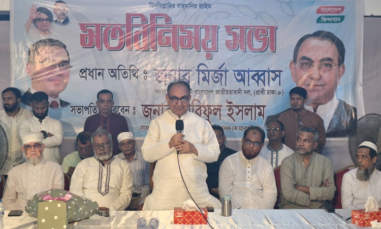 মিথ্যা আশ্বাস দিয়ে ভোট চাওয়ার রাজনীতি বিএনপি করে না : মির্জা আব্বাস