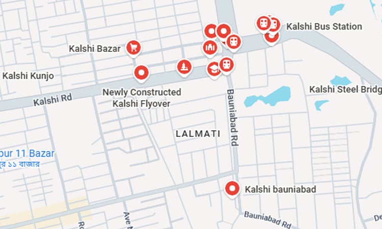 রাজধানীর কালশীতে আগুন