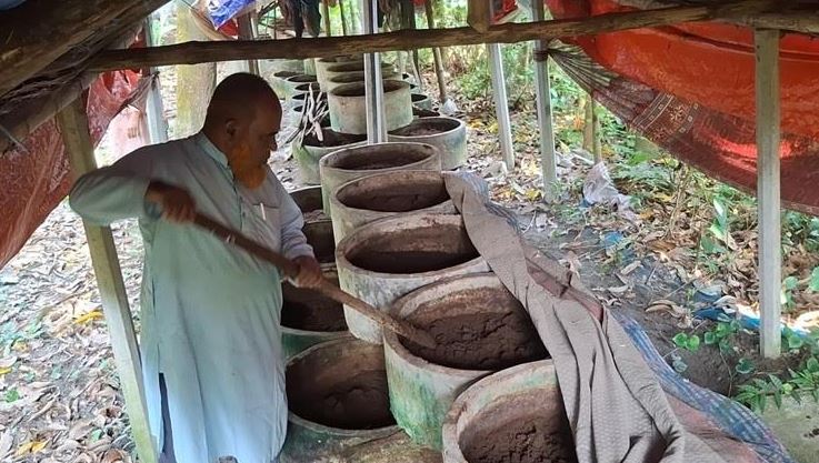 সাতক্ষীরায় ভার্বি কম্পোস্ট সার উৎপাদন করে সাড়া ফেলেছেন আব্দুল মালেক