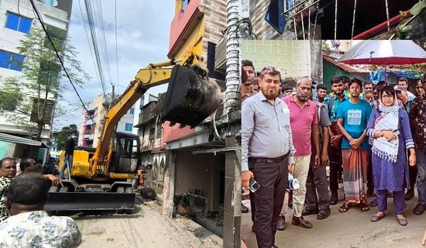 কেসিসির উদ্যোগে অবৈধ স্থাপনা উচ্ছেদ