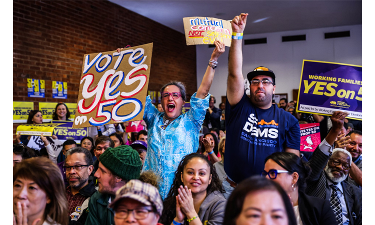 ট্রাম্পকে মোকাবেলায় ক্যালিফোর্নিয়ায় নির্বাচনী জেলা পুনর্নির্ধারণের জন্য ভোট : মার্কিন গণমাধ্যম