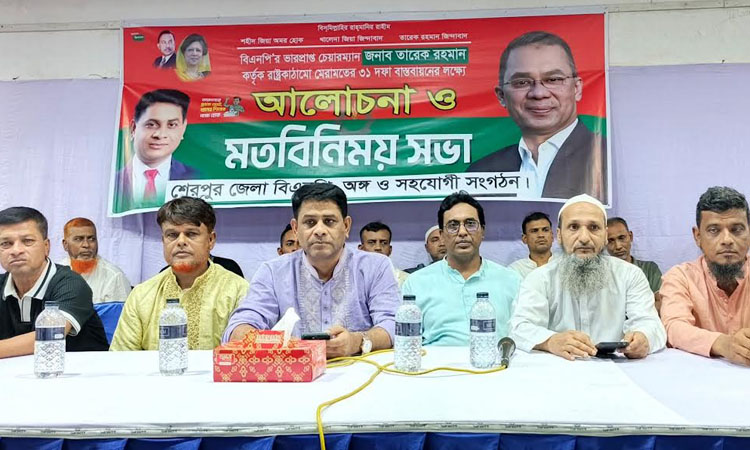 শেরপুরে ৩১ দফা বাস্তবায়নে বিএনপির মতবিনিময়