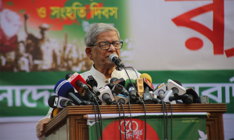 জোটবদ্ধ হয়ে গণভোটের জন্য একটি রাজনৈতিক দল চাপ সৃষ্টি করছে : ফখরুল