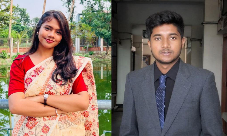 খুবির সাসটেইনেবিলিটি নেটওয়ার্কের সভাপতি করিনা, সম্পাদক সুমিত