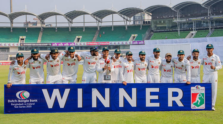 মুশফিকের শততম টেস্টে আয়ারল্যান্ডকে হারিয়ে সিরিজ জিতল বাংলাদেশ