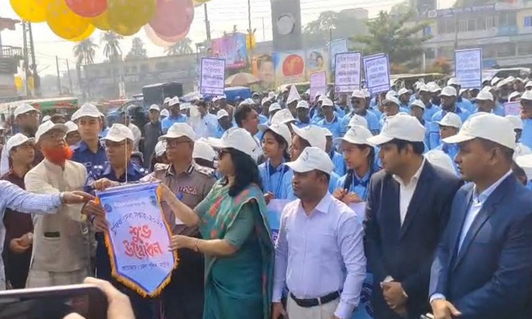 নাটোরে ট্রাফিক সপ্তাহ শুরু