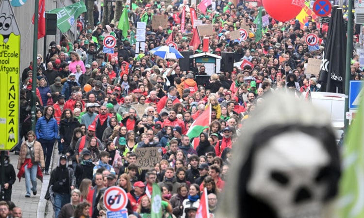 বেলজিয়ামজুড়ে ৩ দিনের ধর্মঘটের প্রস্তুতি 