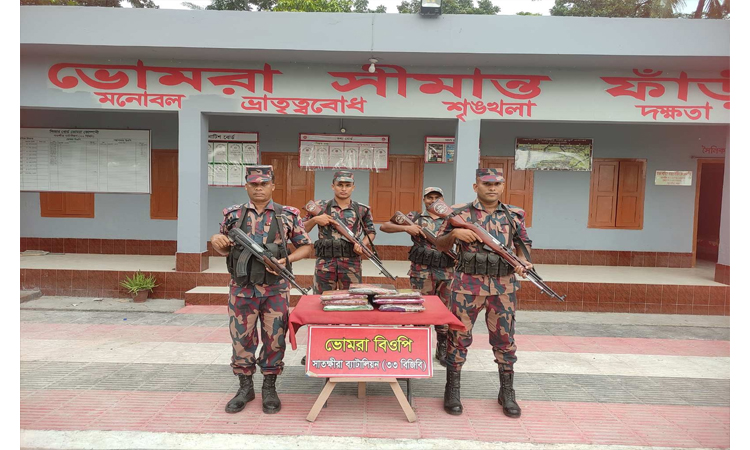 সাতক্ষীরা সীমান্তে ভারতীয় বিভিন্ন মালামাল জব্দ