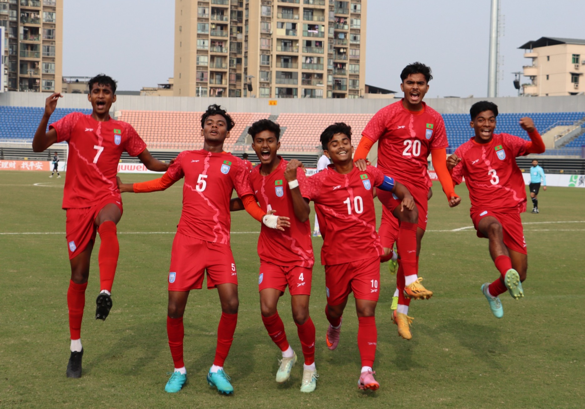 শ্রীলংকাকে ৫-০ গোলে উড়িয়ে দিয়েছে বাংলাদেশ