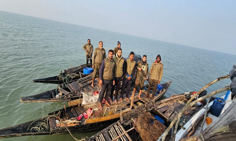 সাতক্ষীরায় সুন্দরবনে অবৈধ শিকারের সরঞ্জাম জব্দ, আটক ৩